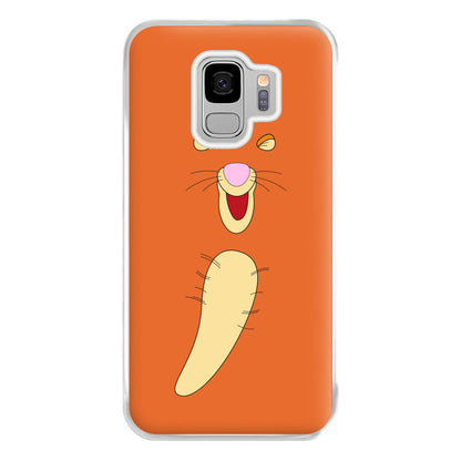 Faceless Bouncing Tiger Phone Case for Galaxy S9 Plus