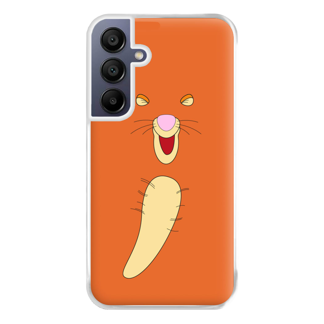 Faceless Bouncing Tiger Phone Case for Galaxy A16