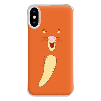 Faceless Bouncing Tiger Phone Case for iPhone XS Max