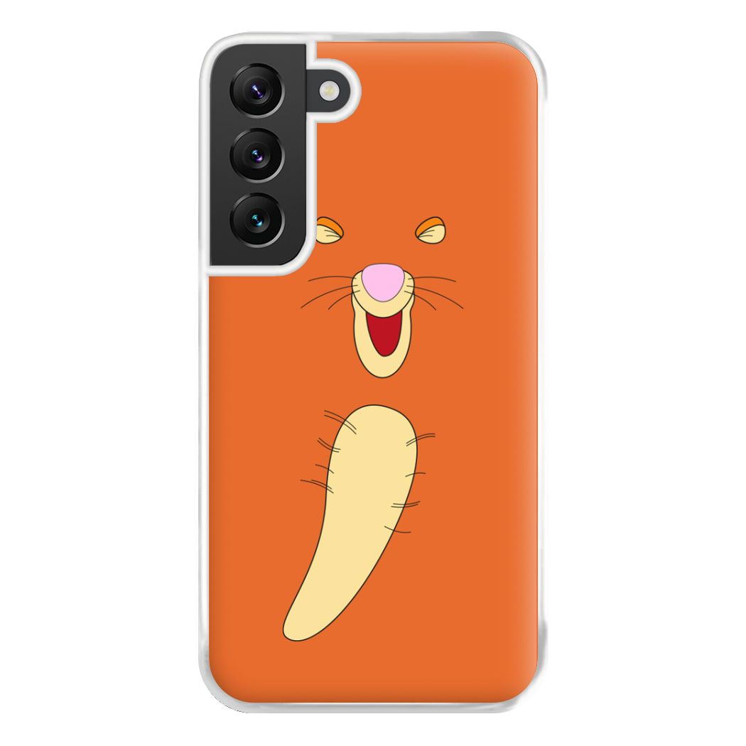 Faceless Bouncing Tiger Phone Case for Galaxy S22 Plus