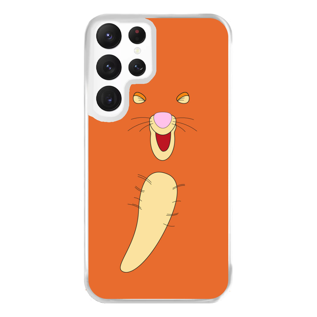 Faceless Bouncing Tiger Phone Case for Galaxy S22 Ultra