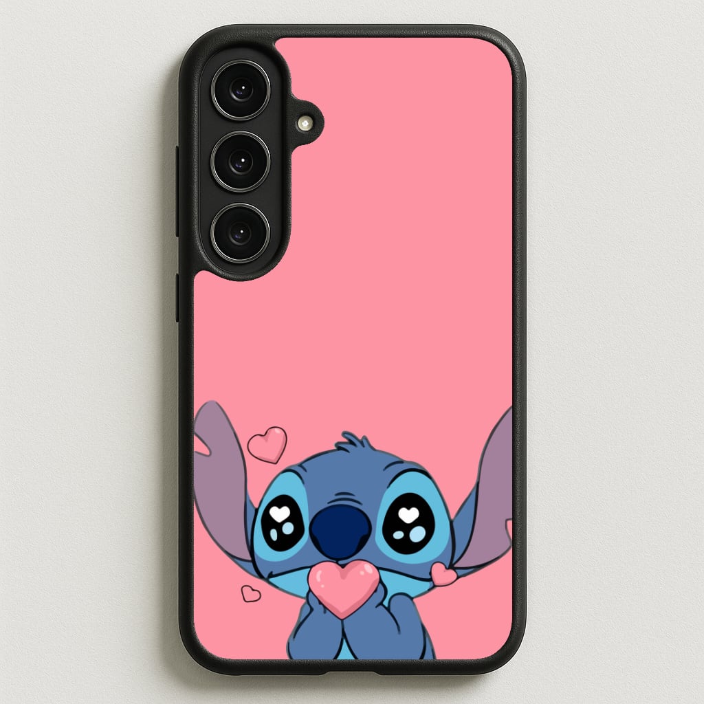 Cute Alien Blue Phone Case for Galaxy S25FE