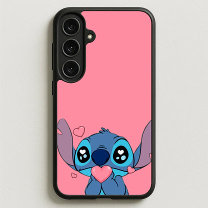 Cute Alien Blue Phone Case for Galaxy S25FE