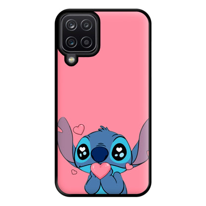 Cute Alien Blue Phone Case for Galaxy A12