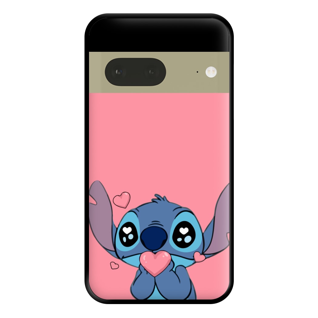 Cute Alien Blue Phone Case for Google Pixel 7a