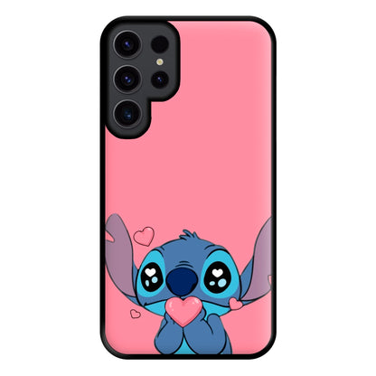 Cute Alien Blue Phone Case for Galaxy S23 Ultra