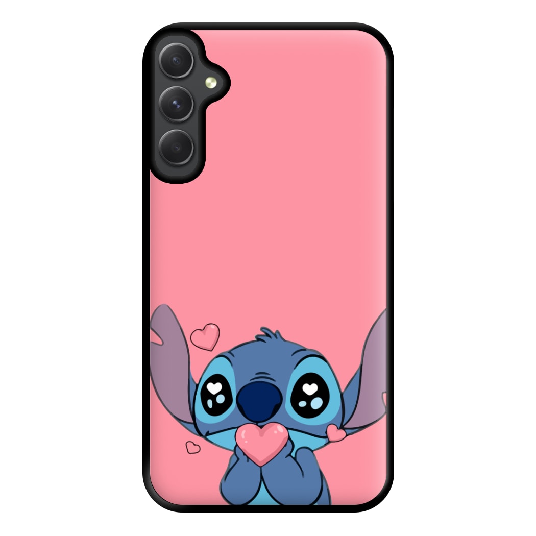 Cute Alien Blue Phone Case for Galaxy A54