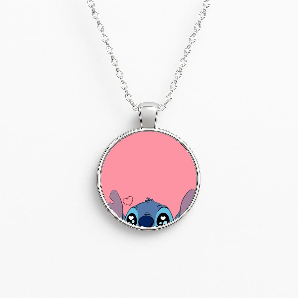 Cute Alien Blue Necklace