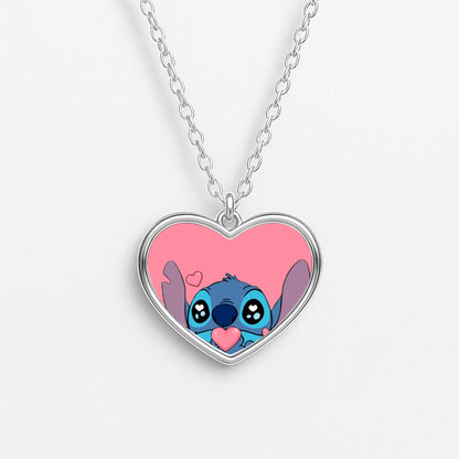 Cute Alien Blue Necklace