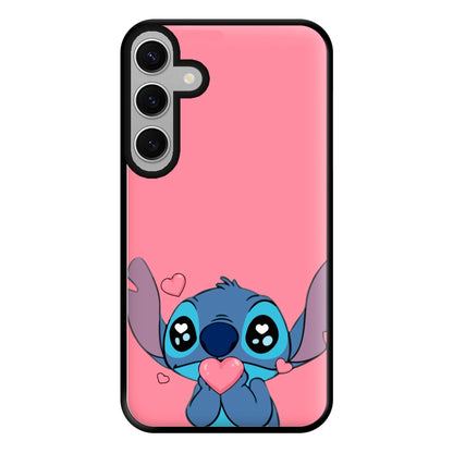 Cute Alien Blue Phone Case for Galaxy S24FE