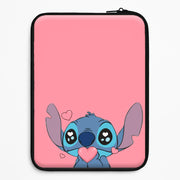 Cute Alien Blue Laptop Sleeve 1