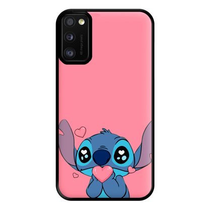 Cute Alien Blue Phone Case for Galaxy A41