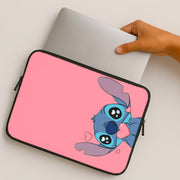 Cute Alien Blue Laptop Sleeve 2