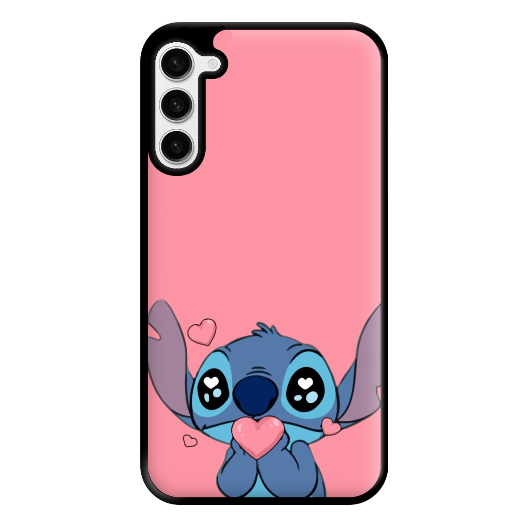 Cute Alien Blue Phone Case for Galaxy S23 Plus