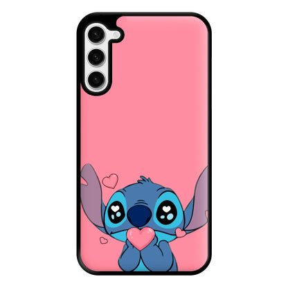 Cute Alien Blue Phone Case for Galaxy S23 Plus