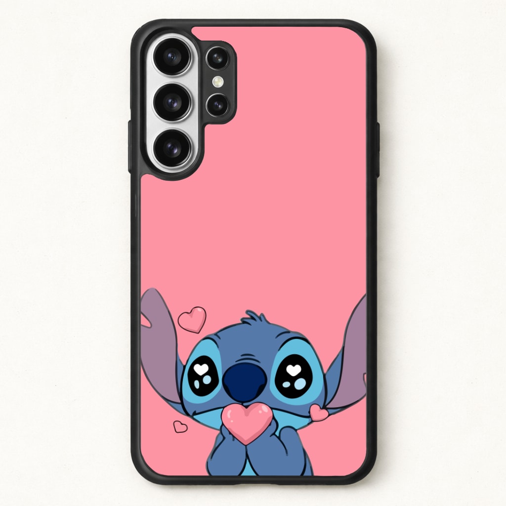 Cute Alien Blue Phone Case for Galaxy S26 Ultra