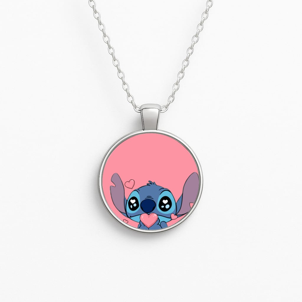 Cute Alien Blue Necklace