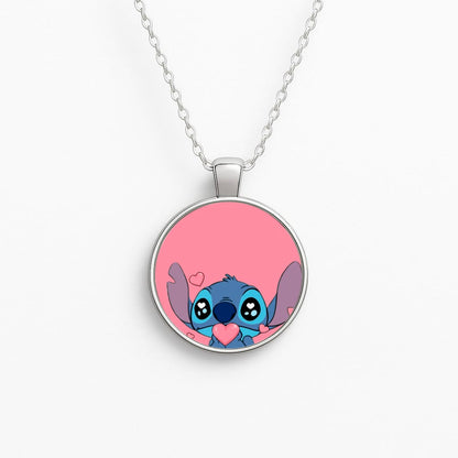 Cute Alien Blue Necklace