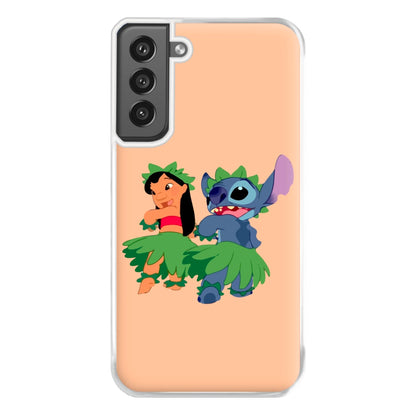 Lilo And Alien Blue Hoola Phone Case for Galaxy S21FE