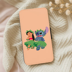 Lilo And Alien Blue Hoola Wallet Phone Case
