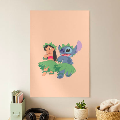 Lilo And Alien Blue Hoola Poster