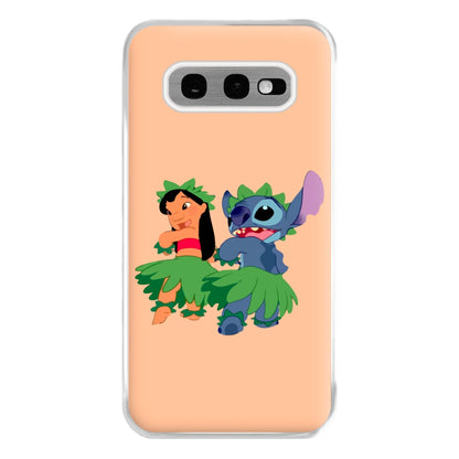 Lilo And Alien Blue Hoola Phone Case for Galaxy S10e