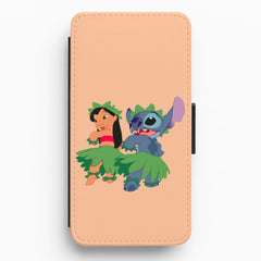 Lilo And Alien Blue Hoola Flip / Wallet Phone Case