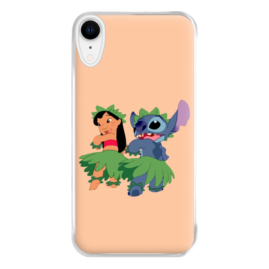 Lilo And Alien Blue Hoola Phone Case for iPhone XR