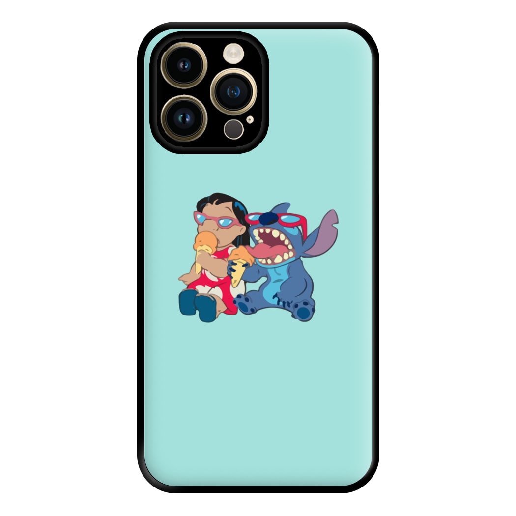 Ice Cream Alien Blue Phone Case for iPhone 14 Pro Max