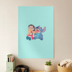 Ice Cream Alien Blue Poster