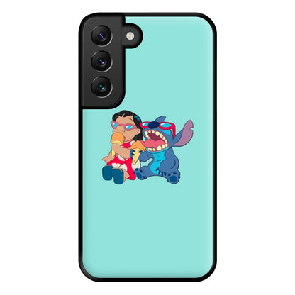 Ice Cream Alien Blue Phone Case for Galaxy S22 Plus