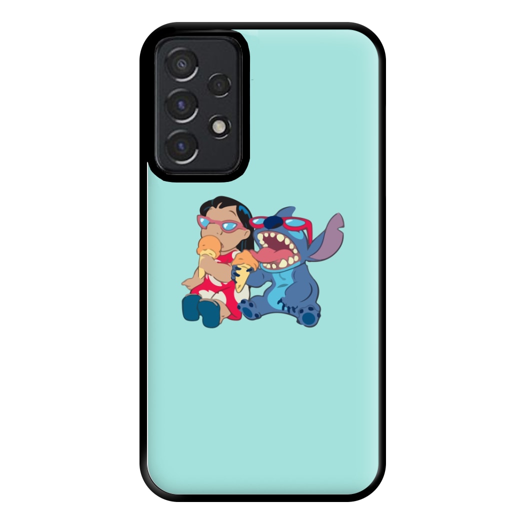 Ice Cream Alien Blue Phone Case for Galaxy A52 / A52s