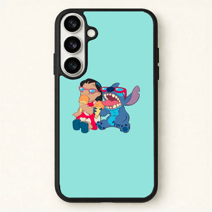 Ice Cream Alien Blue Phone Case for Galaxy S26 Plus