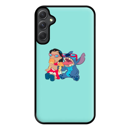 Ice Cream Alien Blue Phone Case for Galaxy A54