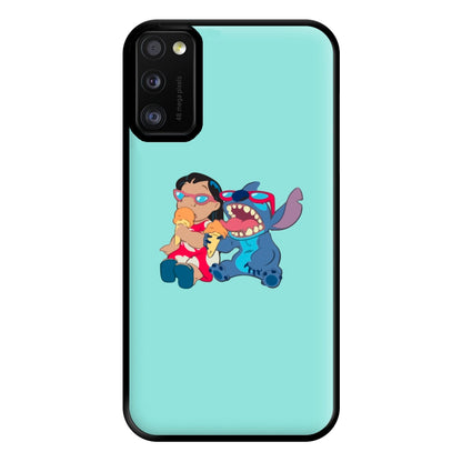 Ice Cream Alien Blue Phone Case for Galaxy A41