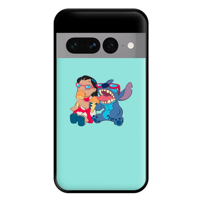 Ice Cream Alien Blue Phone Case for Google Pixel 7 Pro