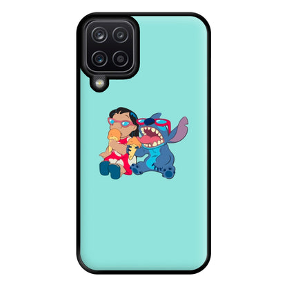 Ice Cream Alien Blue Phone Case for Galaxy A12