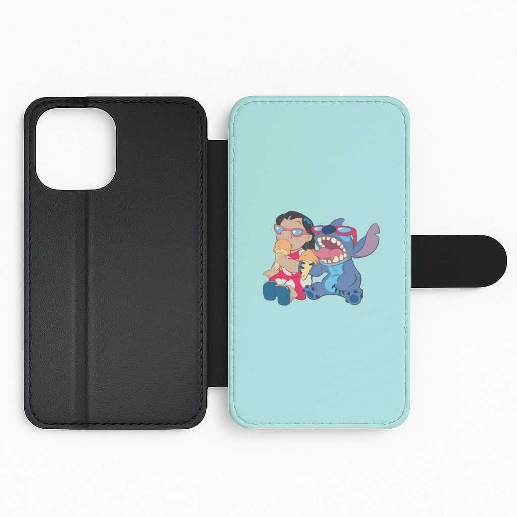 Ice Cream Alien Blue Flip Phone Case