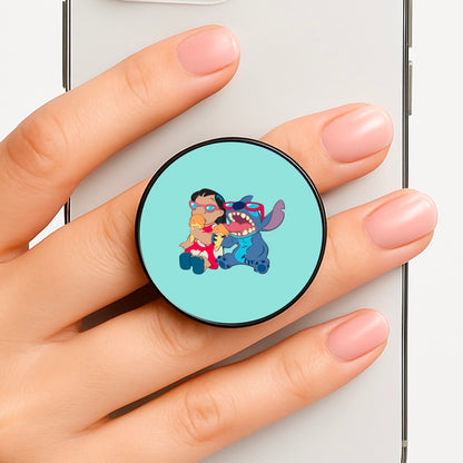 Ice Cream Alien Blue Phone Grip