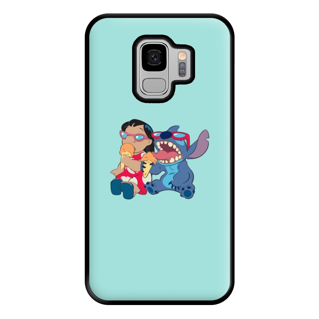 Ice Cream Alien Blue Phone Case for Galaxy S9 Plus