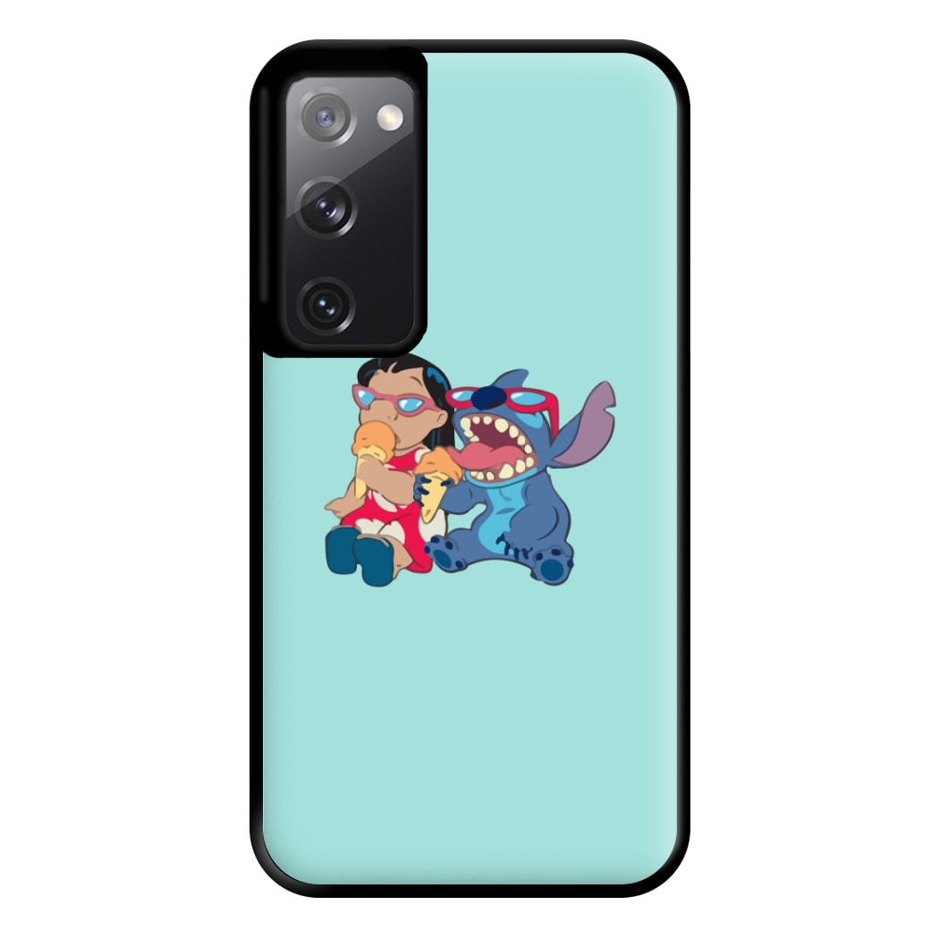 Ice Cream Alien Blue Phone Case for Galaxy S20FE