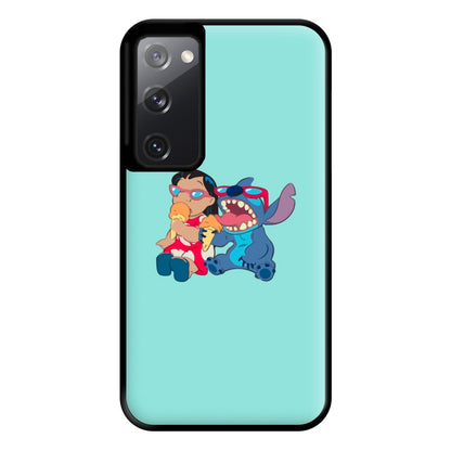 Ice Cream Alien Blue Phone Case for Galaxy S20FE