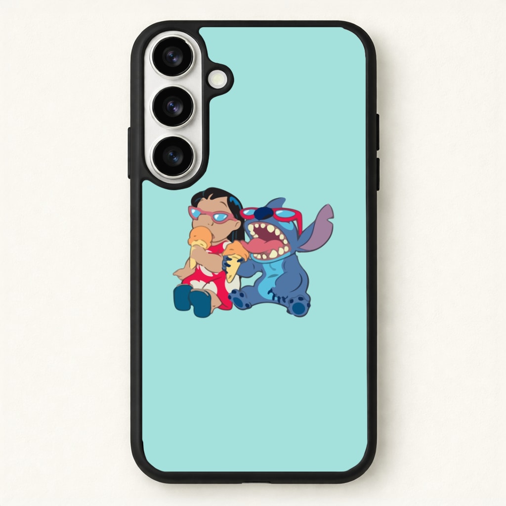 Ice Cream Alien Blue Phone Case for Galaxy S26