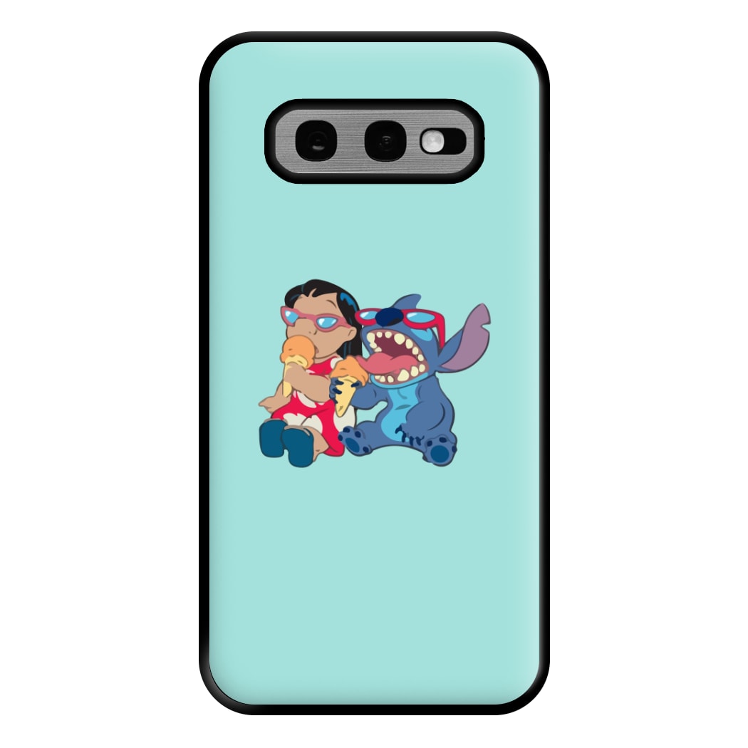 Ice Cream Alien Blue Phone Case for Galaxy S10e