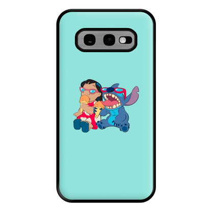 Ice Cream Alien Blue Phone Case for Galaxy S10e