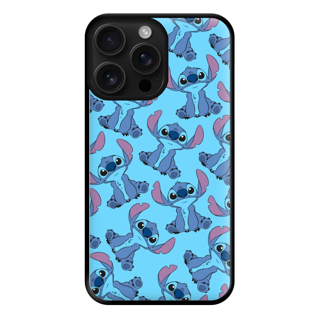 Cute Alien Blue Pattern Phone Case