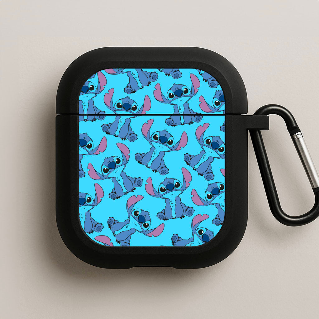 Cute Alien Blue Pattern AirPods Case