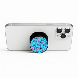 Cute Alien Blue Pattern Phone Stand