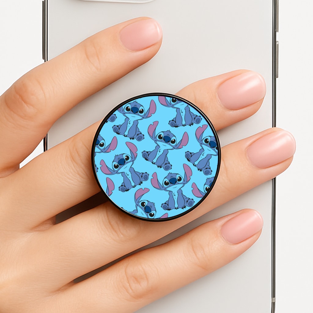 Cute Alien Blue Pattern FunGrip