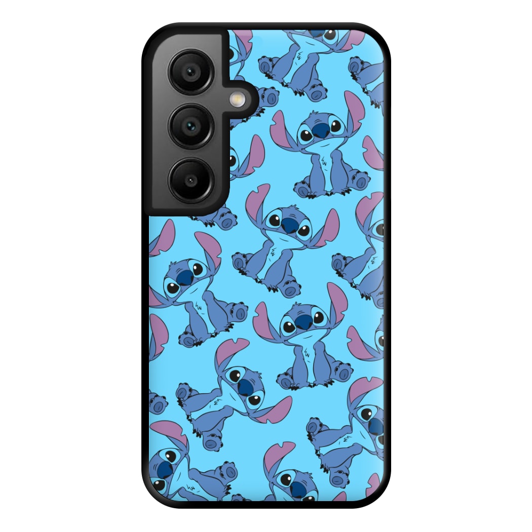 Cute Alien Blue Pattern Phone Case for Google Pixel 8